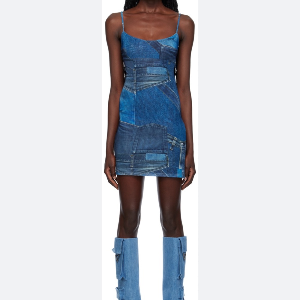 MIAOU Anya dress denim print